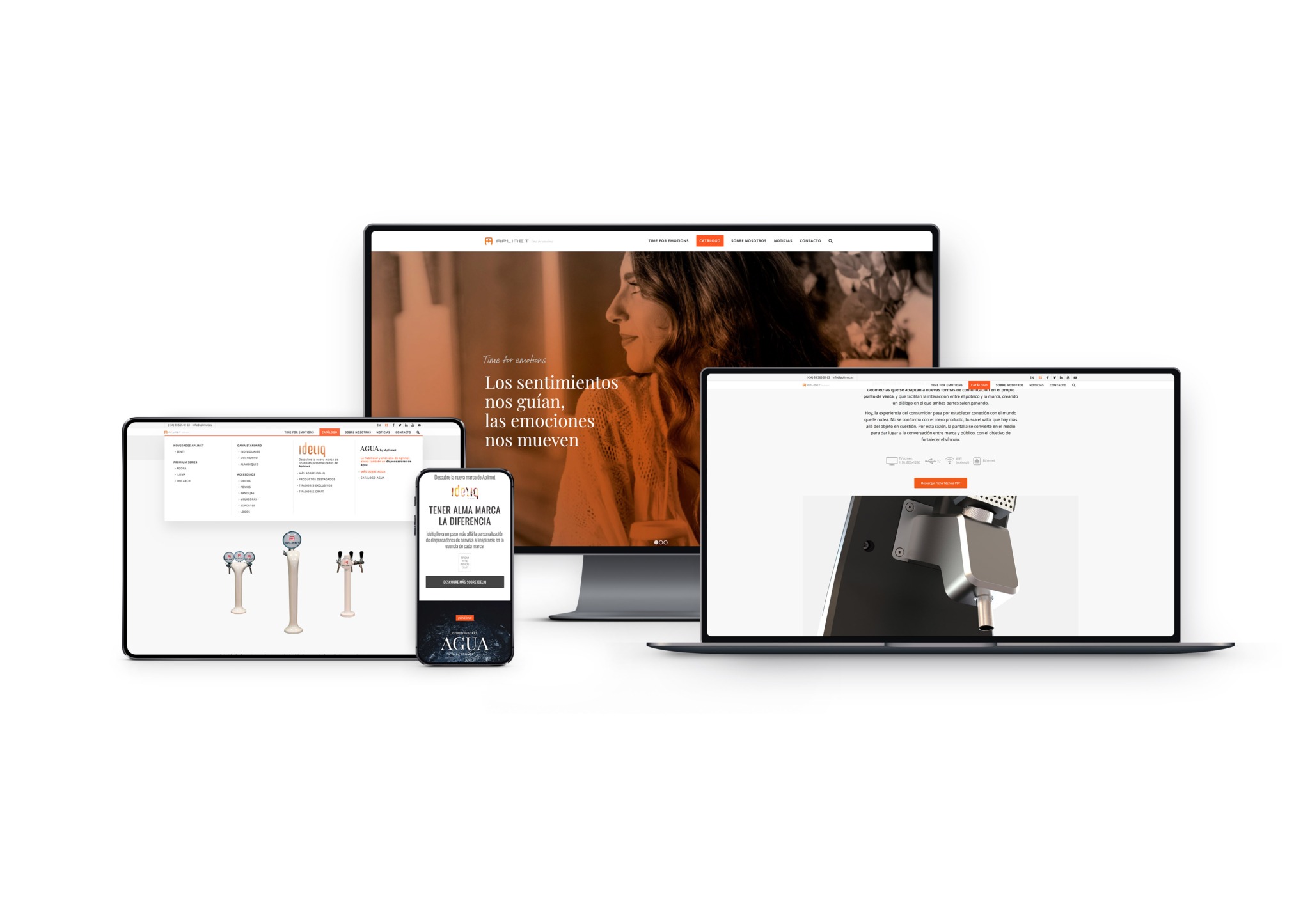 Emociones en la industria - Nueva web responsive